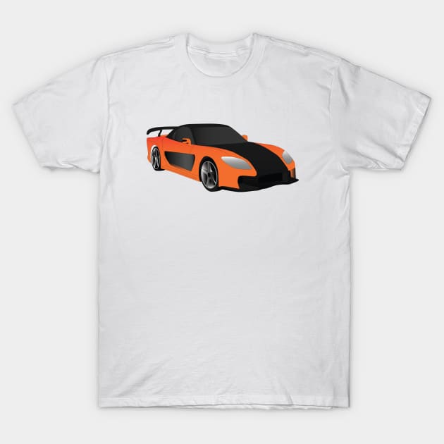 FF Mazda RX7 T-Shirt by kindacoolbutnotreally